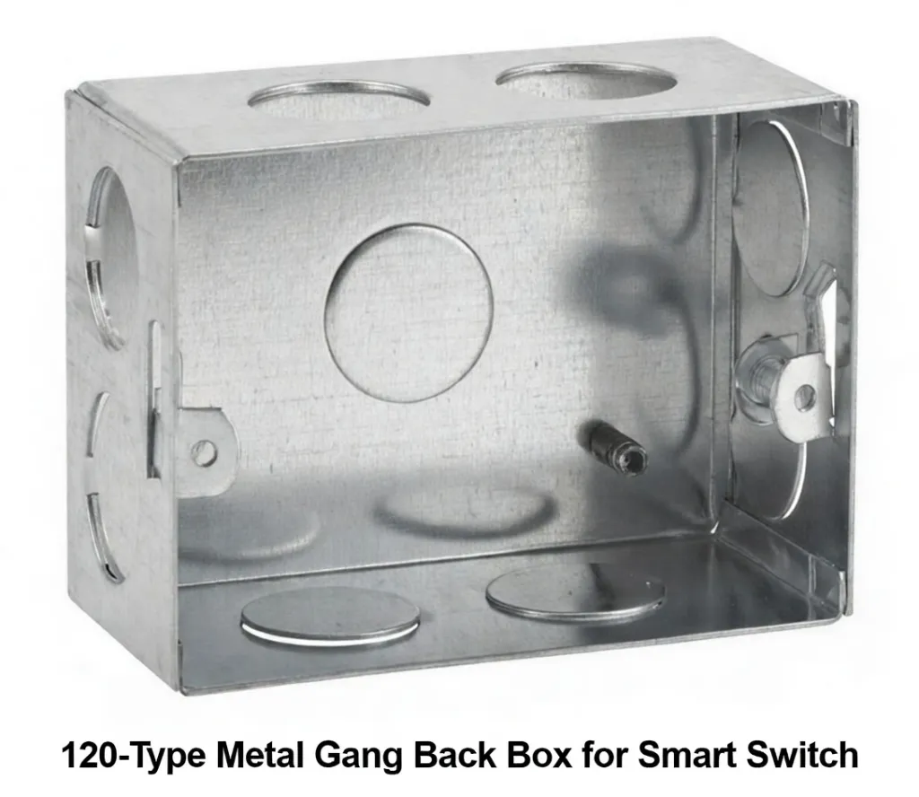 sonoff 120-Type Metal Gang Back Box for Smart Switch.webp