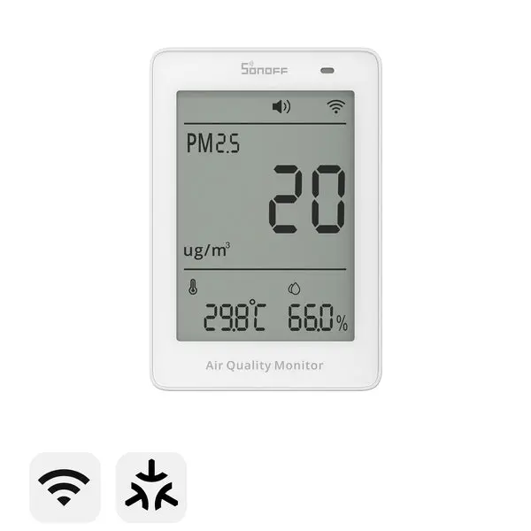 SONOFF AirGuard PM2.5/PM10 Matter Over Wi-Fi Air Quality Monitor | SAWF-07P 