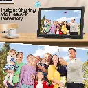 15.6 Inch Large Digital Photo Frame with 1920 * 1080 IPS Full HD Touchscreen, 32GB WiFi Smart Frame Share Photos Via Frameo App